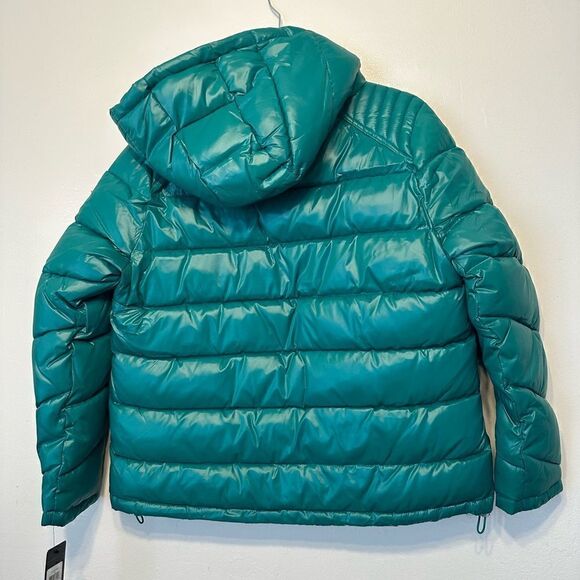 Guess Kelly Green shine puffer size L, NWT - Picture 7 of 16